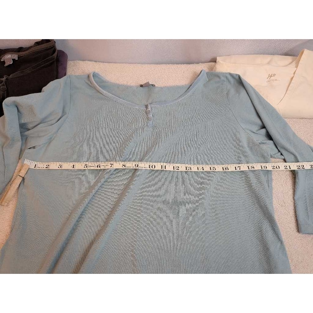 J. Jill Lot of 4 Tops Women's Large Henley V-Neck Stretch Casual - Picture 10 of 16